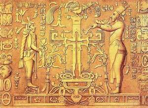 La lápida de La Cruz de Palenque.